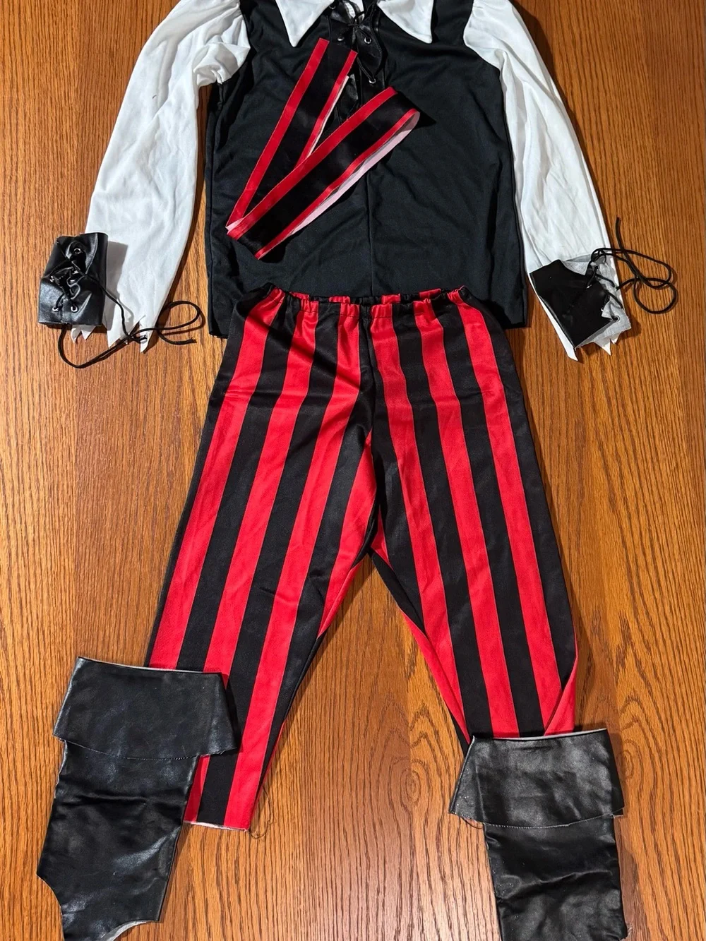 California Costumes Black, Red and White Kids Pirate Outfit